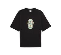 T-Shirt PUMA "Graphic PUMA Fest Boxy T-Shirt Herren", Damen, Gr. L, schwarz, Obermaterial: 100% Baumwolle; Rippe: 80% Baumwolle, 20% Polyester, bedruckt, Rundhals, Shirts T-Shirt (18661027-L) schwarz