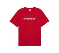 T-Shirt PUMA "Graphic Relaxed T-Shirt Herren", Herren, Gr. S, for all time rot, 100% Baumwolle, bedruckt, relaxed fit, Rundhals, Shirts T-Shirt (16993137-S) for all time rot