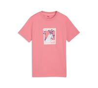 T-Shirt PUMA "GRAPHIC SNEAKER TEE G", Jungen, Gr. 128, wild pink, Jersey, Obermaterial: 100% Baumwolle, bedruckt, regular fit normal, Rundhals, Shirts T-Shirt, Regular Fit, Kurzarm, Rundhalsausschnitt