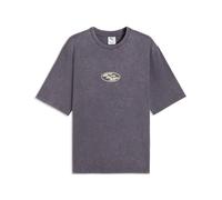 T-Shirt PUMA "Graphic T-Shirt Erwachsene", Gr. XXL, inky depths gray, Obermaterial: 100% Baumwolle. Rippe: 30% Polyester, 70% Baumwolle, Rundhals, Shirts T-Shirt (44380469-XXL) inky depths gray