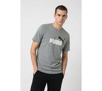 PUMA T-Shirt Essentials 2 Color No. 1 Logo Herren – Rundhals, Kurzarm – Grau meliert XL