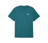 T-Shirt PUMA "GRAPHICS 2 COLOR SMALL NO 1 LOGO TEE", Herren, Gr. XL, grün (emerald ice), Jersey, Obermaterial: 100% Baumwolle, bedruckt, regular fit normal, Rundhals, Shirts T-Shirt, mit Rundhalsaussc