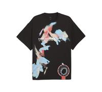 T-Shirt PUMA "Hooptopia INOC T-Shirt Herren", Herren, Gr. L, schwarz, Obermaterial: 100% Baumwolle; Rippe: 30% Polyester, 70% Baumwolle, clean, oversize, Rundhals, Shirts T-Shirt (19803449-L) schwarz