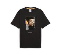 T-Shirt PUMA "McLAREN MASTERCARD F1 TEAM Norris T-Shirt Herren", Herren, Gr. XL, schwarz, Obermaterial: 100% Baumwolle. Rippe: 30% Polyester, 70% Baumwolle, clean, relaxed fit, Rundhals, Shirts T-Shir