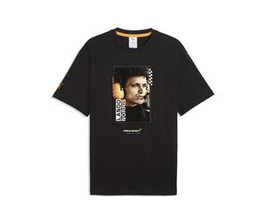 T-Shirt PUMA "McLAREN MASTERCARD F1 TEAM Norris T-Shirt Herren", Herren, Gr. XL, schwarz, Obermaterial: 100% Baumwolle. Rippe: 30% Polyester, 70% Baumwolle, clean, relaxed fit, Rundhals, Shirts T-Shir