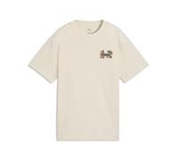 T-Shirt PUMA "MID 90s Relaxed Graphic T-Shirt Mädchen", Kinder, Gr. 176, alpine snow weiß, Obermaterial: 100% Baumwolle. Rippe: 20% Polyester, 80% Baumwolle, relaxed fit, Rundhals, Shirts T-Shirt (259