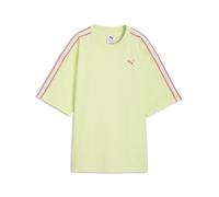 T-Shirt PUMA "Oversized Graphic T-Shirt Mädchen", Jungen, Gr. 164, apple spritz grün, Obermaterial: 100% Baumwolle. Rippe: 80% Baumwolle, 20% Polyester, oversize, Rundhals, Shirts T-Shirt (30650657-16