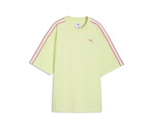 T-Shirt PUMA "Oversized Graphic T-Shirt Mädchen", Jungen, Gr. 176, apple spritz grün, Obermaterial: 100% Baumwolle. Rippe: 80% Baumwolle, 20% Polyester, oversize, Rundhals, Shirts T-Shirt (30650657-17