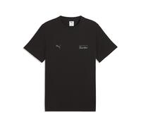 T-Shirt PUMA "PL ESS TEE", Herren, Gr. L, puma schwarz, Jersey, Obermaterial: 100% Baumwolle, unifarben, regular fit normal, Rundhals, Shirts T-Shirt, Kurzarm, klassisch, für Motorsport-Fans, ohne Kap