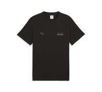 T-Shirt PUMA "Porsche Legacy Essentials T-Shirt Herren", Herren, Gr. M, schwarz, Obermaterial: 100% Baumwolle. Kragen: 29% Polyester, 71% Baumwolle. Rippe: 70% Baumwolle, 30% Polyester, clean, regular