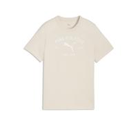 T-Shirt PUMA "PUMA Class Graphic T-Shirt Jungen", Jungen, Gr. 176, alpine snow weiß, Obermaterial: 100% Baumwolle. Rippe: 80% Baumwolle, 20% Polyester, regular fit, Rundhals, Shirts T-Shirt (74508910-