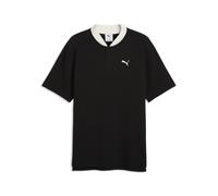 T-Shirt PUMA "PUMA Class Relaxed Polo Herren", Herren, Gr. XXL, schwarz, Obermaterial: 32% Polyester, 66% Baumwolle, 2% Elasthan. Kragen: 96% Baumwolle, 4% Elasthan. Besatz: 100% Baumwolle, clean, rel