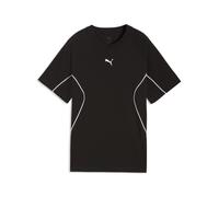 T-Shirt PUMA "PUMA Sport Relaxed T-Shirt Jungen", Jungen, Gr. 140, schwarz, Obermaterial: 100% Baumwolle. Kragen: 71% Baumwolle, 29% Polyester, clean, relaxed fit, Rundhals, Shirts T-Shirt (74420563-1