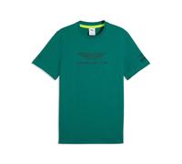 T-Shirt PUMA "PUMA x ASTON MARTIN ARAMCO F1 TEAM Essentials T-Shirt Herren", Herren, Gr. S, grün lux, Obermaterial: 100% Baumwolle. Rippe: 30% Polyester, 70% Baumwolle, clean, regular fit, Rundhals, S