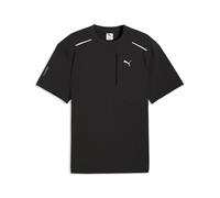 T-Shirt PUMA "PUMATECH Relaxed Pocket T-Shirt Herren", Herren, Gr. M, schwarz, Obermaterial: 23% Elasthan, 77% Nylon. Rippe: 8% Elasthan, 92% Nylon, clean, relaxed fit, Rundhals, Shirts T-Shirt (94883