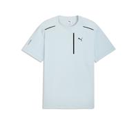 T-Shirt PUMA "PUMATECH Relaxed Pocket T-Shirt Herren", Jungen, Gr. L, fresh water blau, Obermaterial: 23% Elasthan, 77% Nylon. Rippe: 8% Elasthan, 92% Nylon, clean, relaxed fit, Rundhals, Shirts T-Shi