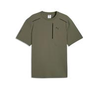 T-Shirt PUMA "PUMATECH Relaxed Pocket T-Shirt Herren", Jungen, Gr. M, loden grün, Obermaterial: 23% Elasthan, 77% Nylon. Rippe: 8% Elasthan, 92% Nylon, clean, relaxed fit, Rundhals, Shirts T-Shirt (91