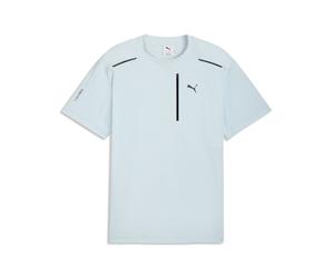 T-Shirt PUMA "PUMATECH Relaxed Pocket T-Shirt Herren", Jungen, Gr. XXL, fresh water blau, Obermaterial: 23% Elasthan, 77% Nylon. Rippe: 8% Elasthan, 92% Nylon, clean, relaxed fit, Rundhals, Shirts T-S