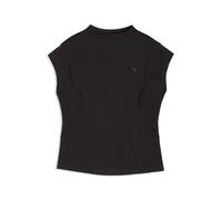 T-Shirt PUMA "PUMATECH SENSE dryCELL T-Shirt Damen", Damen, Gr. M, schwarz, Obermaterial: 5% Elasthan, 95% Baumwolle, clean, slim fit, Rundhals, Shirts T-Shirt (37419714-M) schwarz