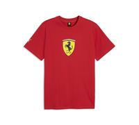 T-Shirt PUMA "Scuderia Ferrari Coloured Shield T-Shirt Herren", Herren, Gr. XL, rot (rosso corsa rot), Obermaterial: 100% Baumwolle. Rippe: 75% Baumwolle, 25% Polyester, clean, regular fit, Rundhals,