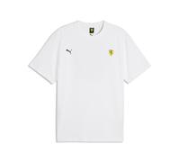 T-Shirt PUMA "Scuderia Ferrari Miami Oversized T-Shirt Herren", Jungen, Gr. XXL, weiß, Obermaterial: 100% Baumwolle. Rippe: 70% Baumwolle, 30% Polyester, clean, oversize, Rundhals, Shirts T-Shirt (697
