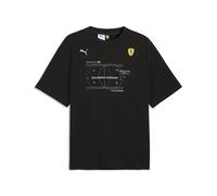 T-Shirt PUMA "Scuderia Ferrari Premium T-Shirt Herren", Jungen, Gr. M, schwarz, Obermaterial: 100% Baumwolle. Kragen: 29% Polyester, 71% Baumwolle, clean, regular fit, Rundhals, Shirts T-Shirt (235116