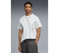 T-Shirt PUMA "SPORT TEE", Herren, Gr. L, puma weiß, Jersey, Obermaterial: 100% Baumwolle, unifarben, regular fit normal, Rundhals, Shirts T-Shirt, Regular Fit, Kurzarm, Rundhalsausschnitt (89253635-L)