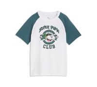 Super PUMA Graphic T-Shirt Kinder, Accessoires, Weiß, 5-6Y White