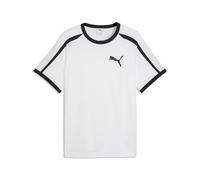 T-Shirt PUMA "T7 Big Cat Ringer-T-Shirt Herren", Damen, Gr. XXL, weiß, Obermaterial: 100% Baumwolle. Rippe: 80% Baumwolle, 20% Polyester, regular fit, Rundhals, Shirts T-Shirt (24475460-XXL) weiß