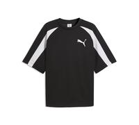 T-Shirt PUMA "T7 Big Cat T-Shirt Herren", Jungen, Gr. L, schwarz-weiß (schwarz), Obermaterial: 100% Polyester. Rippe: 3% Elasthan, 97% Polyester, oversize, Rundhals, Shirts T-Shirt (49782059-L) schwar