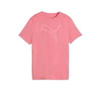 T-Shirt PUMA "TAD ESS CAT LOGO TEE G", Jungen, Gr. 176, wild pink, Jersey, Obermaterial: 92% Polyester, 8% Elasthan, bedruckt, regular fit normal, Rundhals, Shirts T-Shirt, für Jugendliche, für sportl