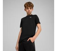 T-Shirt PUMA "TAD ESS TEE B", Jungen, Gr. 140, schwarz (puma schwarz), Jersey, Obermaterial: 100% Polyester, unifarben, regular fit normal, Rundhals, Shirts T-Shirt, für Jugendliche, ergonomischer Sch