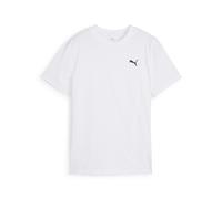 T-Shirt PUMA "WARDROBE ESS T-Shirt Jungen", Jungen, Gr. 152, weiß, Obermaterial: 100% Baumwolle. Rippe: 20% Polyester, 80% Baumwolle, regular fit, Rundhals, Shirts T-Shirt (27035216-152) weiß