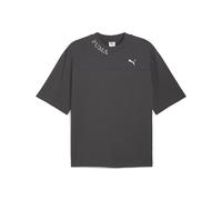 T-Shirt PUMA "Washed Out Boxy T-Shirt Erwachsene", Damen, Gr. XL, dusky gray, Obermaterial: 100% Baumwolle; Kragen: 70% Baumwolle, 30% Polyester, bedruckt, Rundhals, Shirts T-Shirt (64154521-XL) dusky