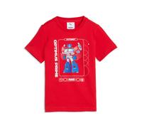 T-Shirt PUMA "X TRANSFORMERS GRAPHIC TEE", Jungen, Gr. 110, rot (for all time rot), Jersey, Obermaterial: 100% Baumwolle, unifarben, regular fit normal, Rundhals, Shirts T-Shirt, für Kinder, Regular F