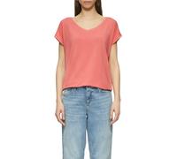 Locker geschnittenes T-Shirt im Modalmix Koralle S