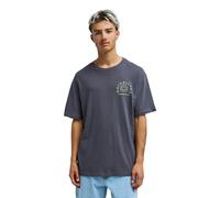 T-Shirt QUIKSILVER "Curve Palm", Herren, Gr. L, iron gate, Obermaterial: 80% Baumwolle, 20% Hanf., Shirts T-Shirt (14203749-L) iron gate