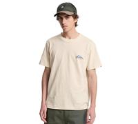 T-Shirt QUIKSILVER "EV Barrel Paradise", Herren, Gr. XS, beige (bone weiß), Obermaterial: 70% Baumwolle, 30% Baumwolle., Shirts T-Shirt (67052251-XS) bone weiß