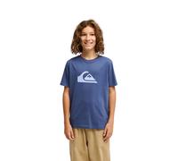 T-Shirt QUIKSILVER "Ev Comp Logo", Jungen, Gr. 16, blau (vintage indigo), Obermaterial: 100% Baumwolle., Shirts T-Shirt (31255811-16) vintage indigo