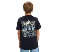 T-Shirt QUIKSILVER "Ev Desert Waves", Jungen, Gr. 10, schwarz navy, 100% Baumwolle, Shirts T-Shirt (47625847-10) schwarz navy