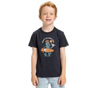 T-Shirt QUIKSILVER "Ev Gone Surfing", Jungen, Gr. 4(101-108cm), blau (schwarz navy), Obermaterial: 100% Baumwolle., Shirts T-Shirt (58184460-4) schwarz navy