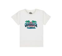 T-Shirt QUIKSILVER "Ev Palm Horizon", Jungen, Gr. 4(101-108cm), weiß, Obermaterial: 70% Walkfrottier, 30% Walkfrottier;, Shirts T-Shirt (23751102-4) weiß