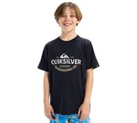 T-Shirt QUIKSILVER "Ev Typed Out", Jungen, Gr. 8, blau (schwarz navy), Obermaterial: 100% Baumwolle., Shirts T-Shirt (13119149-8) schwarz navy