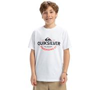 T-Shirt QUIKSILVER "Ev Typed Out", Jungen, Gr. 8, weiß, Obermaterial: 100% Baumwolle., Shirts T-Shirt (78767326-8) weiß