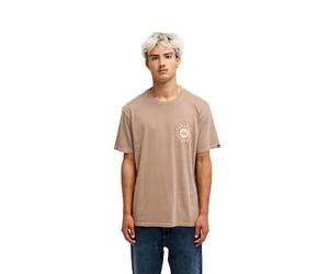 T-Shirt QUIKSILVER "Evo Neon Blue", Herren, Gr. XL, pine bark, Obermaterial: 100% Baumwolle., Shirts T-Shirt (26109446-XL) pine bark