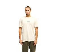 T-Shirt QUIKSILVER "Evo Rays", Herren, Gr. XS, beige (bone weiß), Obermaterial: 100% Baumwolle., Shirts T-Shirt (13619736-XS) bone weiß