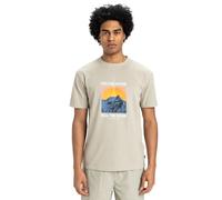 T-Shirt QUIKSILVER "Feel The Outside", Herren, Gr. M, grau (abbey stone), 60% Baumwolle, 40% Polyester, Shirts T-Shirt (34535305-M)