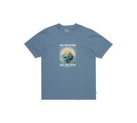 T-Shirt QUIKSILVER "Feel The Outside", Herren, Gr. S, blau (coronet blau), 60% Baumwolle, 40% Polyester, Shirts T-Shirt (84335325-S)