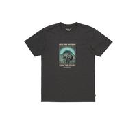 T-Shirt QUIKSILVER "Feel The Outside", Herren, Gr. S, braun (tarmac), 60% Baumwolle, 40% Polyester, Shirts T-Shirt (65753950-S)