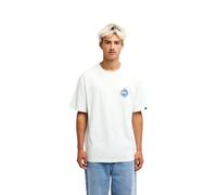 T-Shirt QUIKSILVER "Flow", Herren, Gr. S, weiß (ice flow), Obermaterial: 100% Baumwolle., Shirts T-Shirt (40641333-S) ice flow